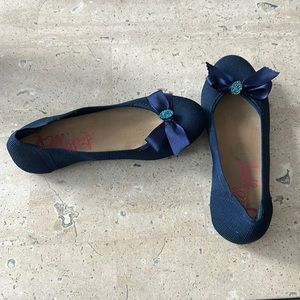 JellyPop - Navy Blue Memory Foam Ballet Slipper- Size 6.5